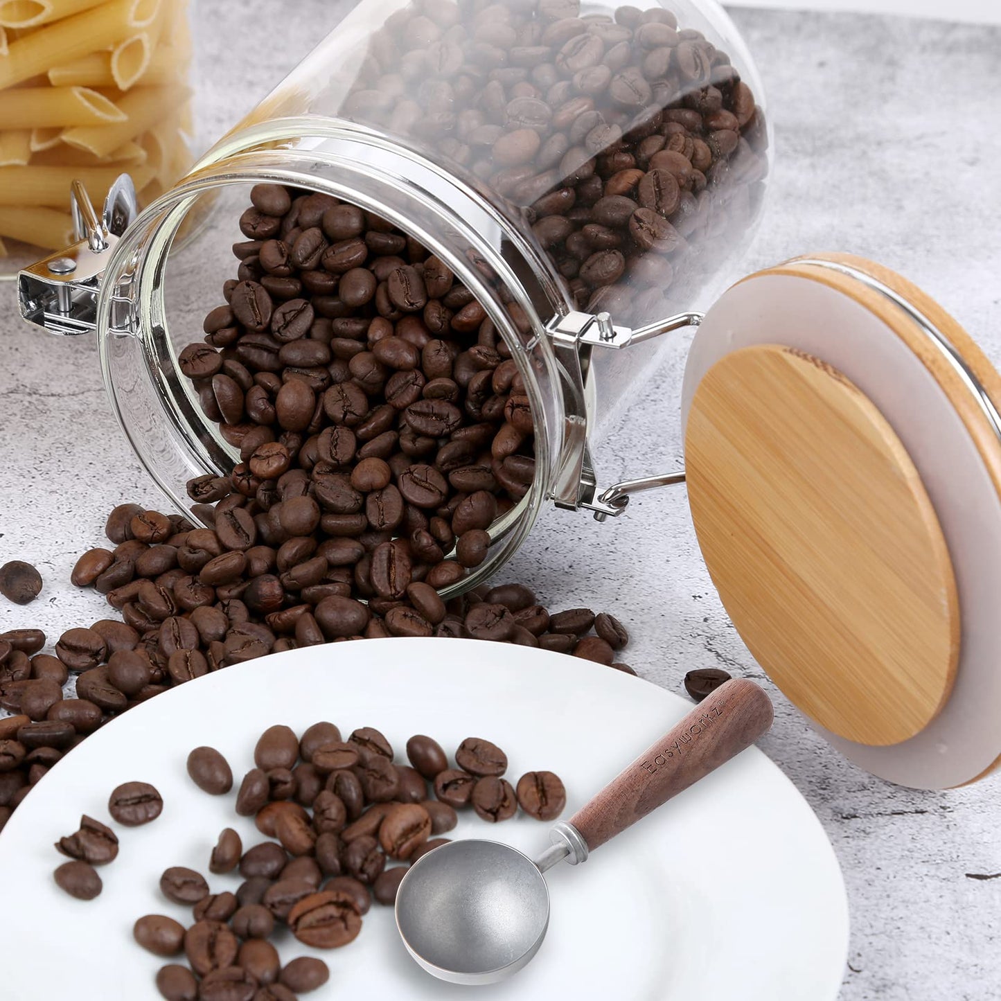 Easyworkz Retro Stainless Steel Coffee Spoon With Black Walnut Handle,10g - Measuring Spoon (Vintage)