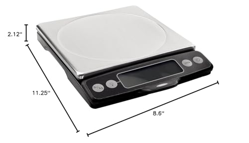 OXO Good Grips Stainless Steel Food Scale with Pull-Out Display, 11-Pound NEWER VERSION AVAILABLE