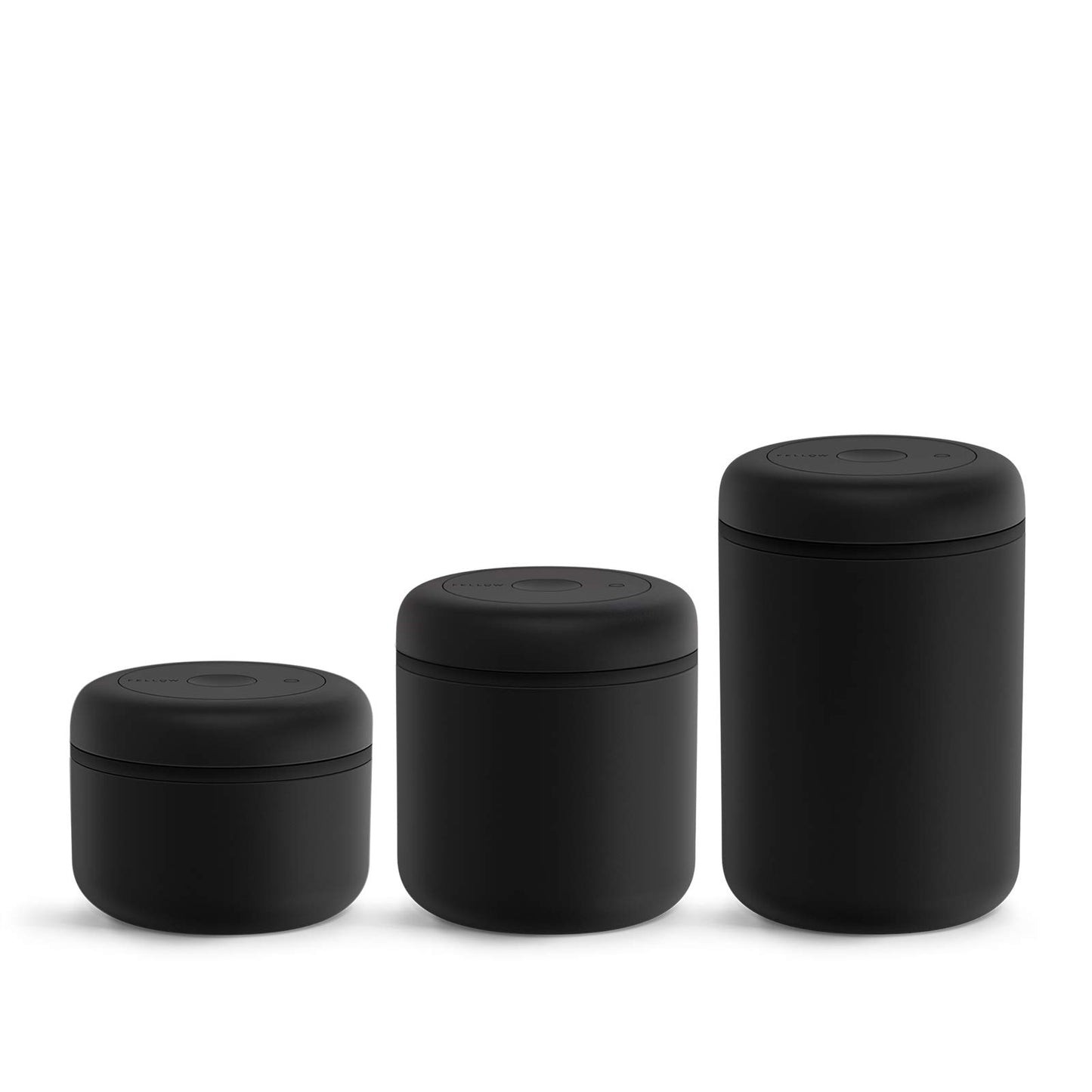 Fellow Atmos Vacuum Coffee Canister & Food Storage Container - 1.2 Liter Canister holds up to 16 oz of Coffee Beans - Airtight Food Storage Containers -1.2 Liter - Matte Black
