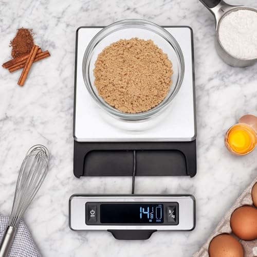 OXO Good Grips Stainless Steel Food Scale with Pull-Out Display, 11-Pound NEWER VERSION AVAILABLE