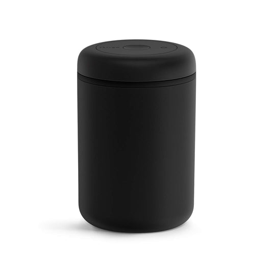 Fellow Atmos Vacuum Coffee Canister & Food Storage Container - 1.2 Liter Canister holds up to 16 oz of Coffee Beans - Airtight Food Storage Containers -1.2 Liter - Matte Black