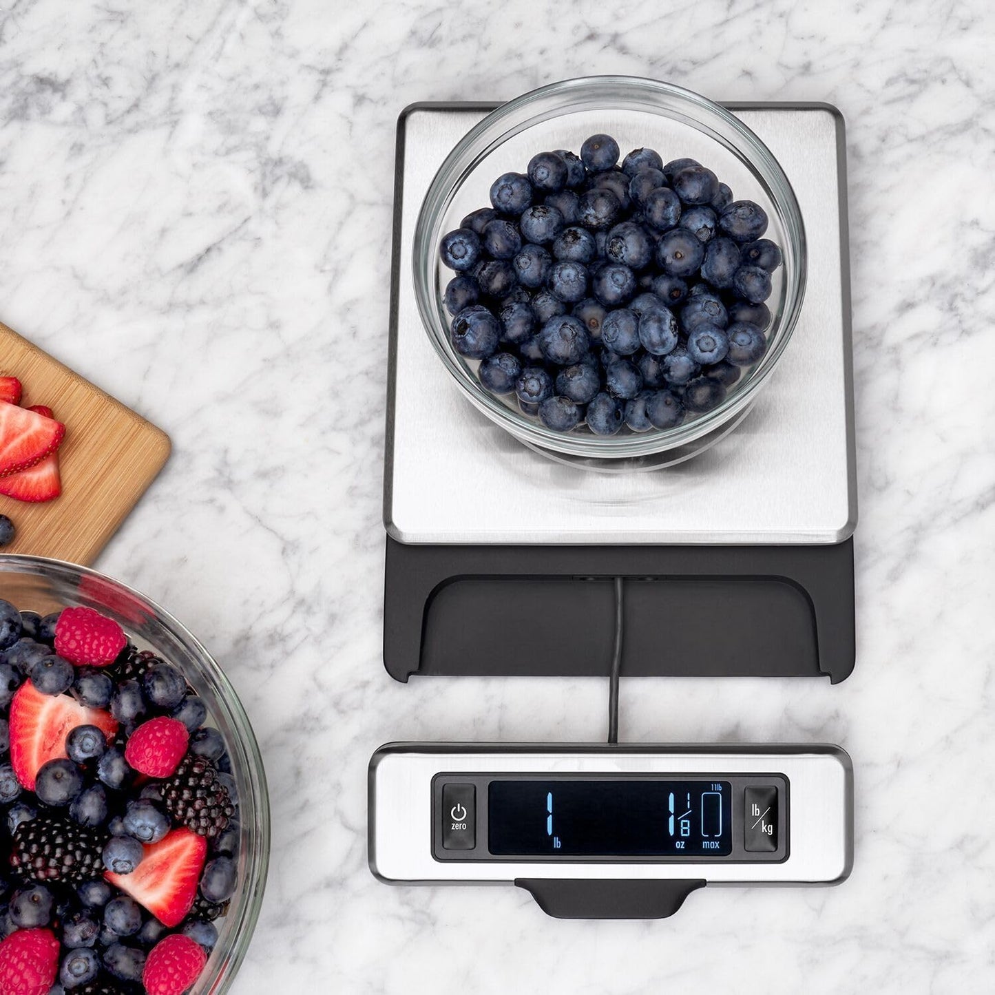OXO Good Grips Stainless Steel Food Scale with Pull-Out Display, 11-Pound NEWER VERSION AVAILABLE